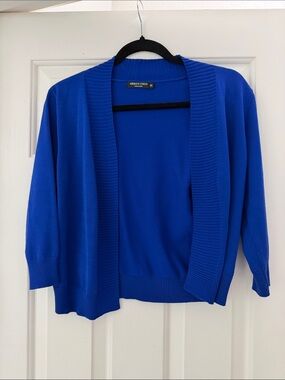 Urban Coco Women's Cobalt Blue Open Front Cardigan